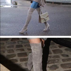 STUART WEITZMAN Over the Knee Hiline Suede Boots